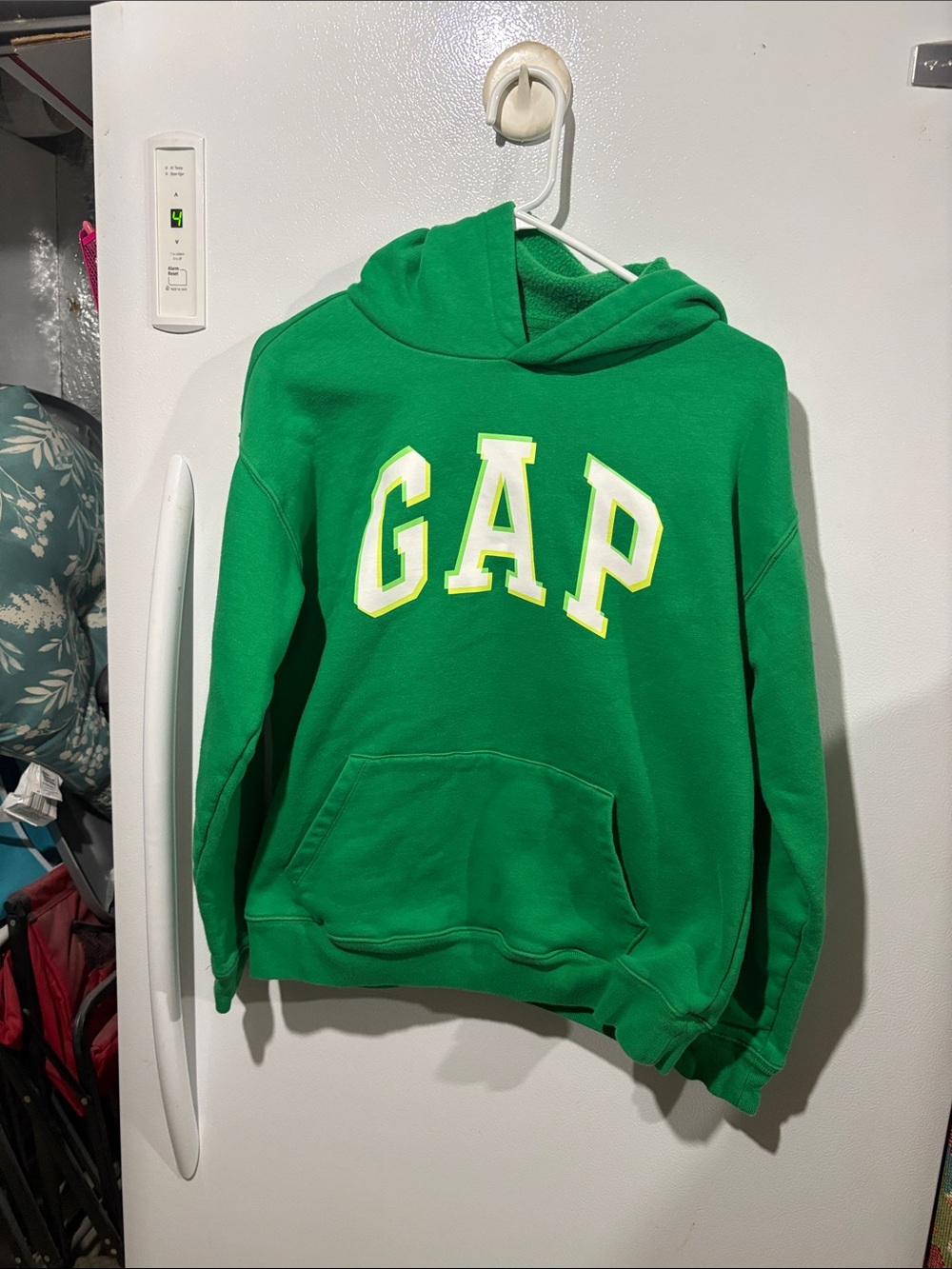 GAP Bright Green Hooded Sweatshirt with Logo